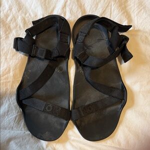 Men's Black Strap Sandals